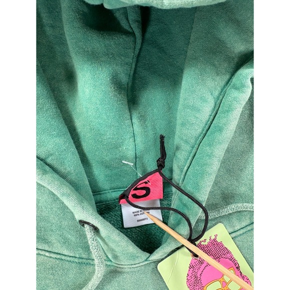 NWT Gotcha Double Vision‎ Y2K Hoodie Sweatshirt (Men's Small) Green - Picture 3 of 12